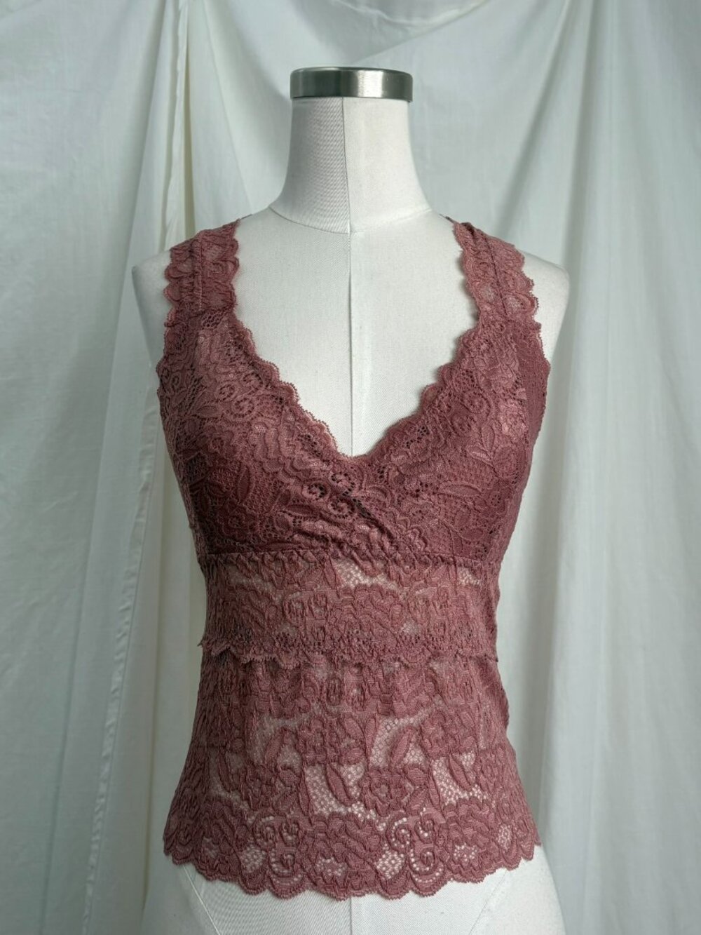 NWT Pink Lace Bralette L/XL